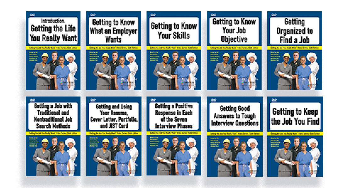 Covers of the Getting the Job You Really Want Video Series