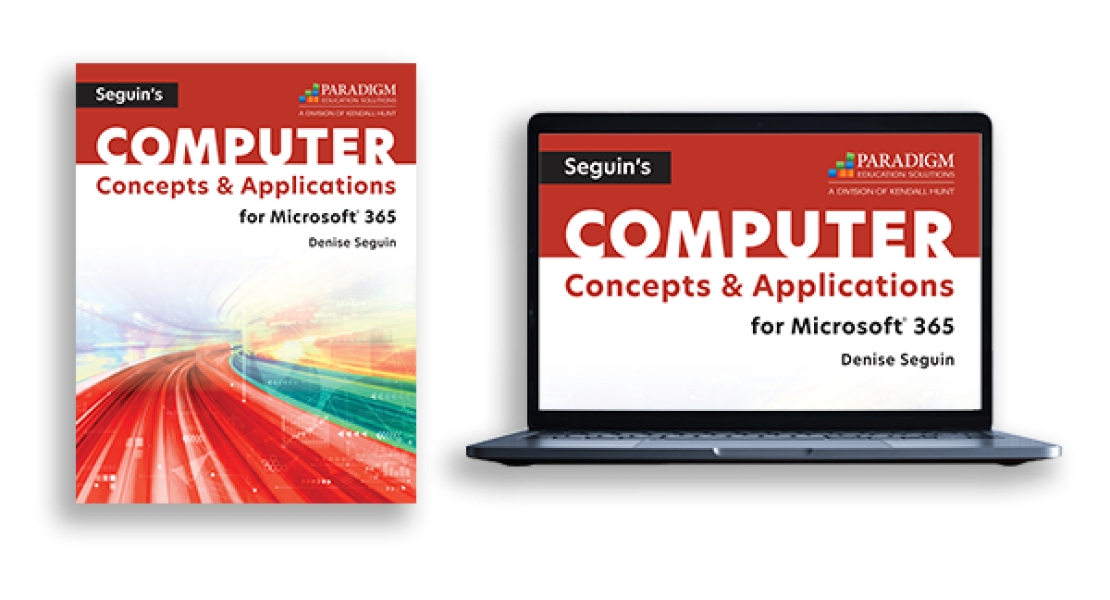 Print and Digital Covers of Seguin’s COMPUTER Concepts & Applications